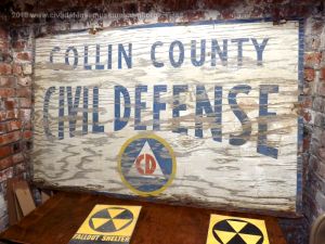 Collin County Civil Defense Sign